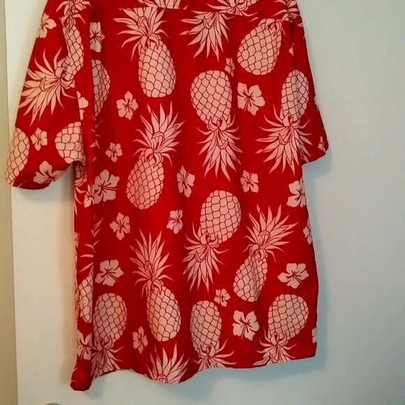 Uzzi Amphibious Gear Men's Hawaiian Shirt  | Surfer shirt | Size XL | Red White - Picture 3 of 14